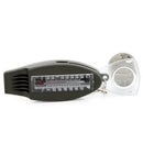 Mini Outdoor 4 In1 Survival Whistle Compass Magnifying Thermometer Keychain AT3C