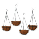Pack of 2 Artificial Hanging Basket, Polyester/Plastic Fiber Basket for