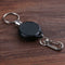 Outdoor Survival EDC Steel Wire Rope Recoil Ring Retractable Pull Key Chain