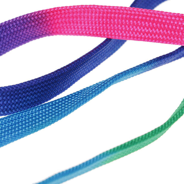 Adjustable Rainbow style Nylon Rabbit Cat Dog collar lead Harness goods for Pets