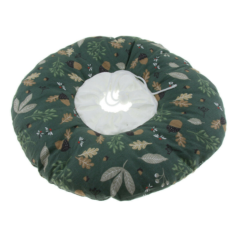 Green Forest Print Dog Cute Comfy Cone for Dogs and Cats Soft Fabric E-Collar