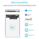 Orico 2139U3-CR Transparent 2.5 Inch Hdd Case Sata To Usb 3.0 Adapter High  A4U4