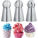 3pcs russian flower icing piping nozzles tips pastry cake diy baking tool hot ME
