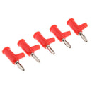 10 Pieces 4mm Banana Plug Screw Fix Stackable Banana Connector Plug Red+ Black