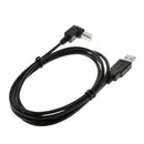 5ft USB To Printer Cable 90 Degree USB 2.0 A Male To B Plug Extension Cord