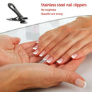 Black Thick Toenail Clipper Nipper Cutter Heavy Duty Stainless Steel Pedicure