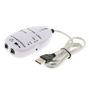 USB Guitar Link Cable Audio Adapter Connector for Instruments Recording