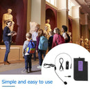 Wireless Mic Head-mounted Microphone with Receiver Transmitter Microphones