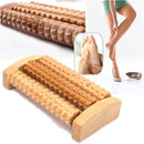 Handheld Wooden Roller Massager Reflexology Hand Foot Back Body Therapy Relax CC