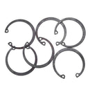 6 pcs Internal Circlip Snap Ring Metal Black 45x51mm L9D6