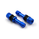 4pcs TR48E Bolt-in Auto Car Tubeless Wheel Tire Valve Stems Dust Caps Blue ME