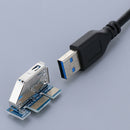 Plastic+Metal PCI-E Express to USB 3.0 Controller Adapter Expansion Card