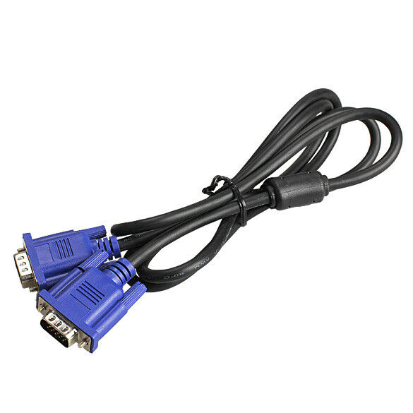 Premium 1.5M VGA To VGA 15pin Male to Male Monitor Cable for Laptop CRT DVD