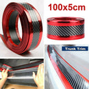 1M*5cm PVC Carbon Fiber Style Car Door Sill Scuff Pedal Protector Anti-scratch