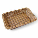 Light brown simple fashion hand-woven storage basket rattan food fruit bask