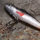 3Pcs Lead Head Soft Fishing Lures Long T Tail Fishing Lure Treble Hook Bait
