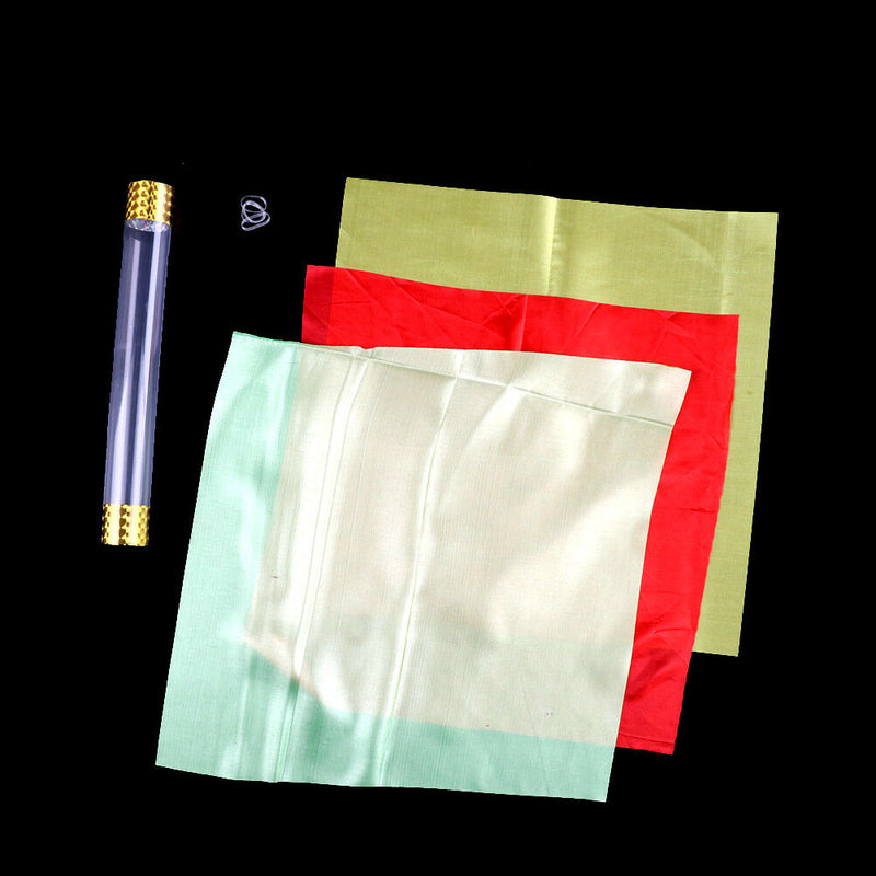 Silk Linked Tube Magic Tricks Silks Flying Linked Tube Tricks Magical ~OZ