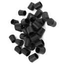 30 pcs Table Chair Rubber Feet Cover 20mm Inner Diameter Cone Shaped Black Y4O1