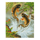 Fishs 5D Round Diamond DIY Painting Embroidery Craft Kit Home Decor Gifts