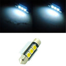 15PCS White 36MM 3 LED 5050 SMD Festoon Dome Car Light Interior Lamp Bu MHH ASB