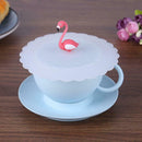Transparent Bird Dust Proof Silicone Glass Cup Cover Suction Seal Lid Cap