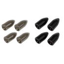 Pack of 8pcs Fishing Tungsten Sinkers Weights Bullet Bass Sinker 19mm 8.8g