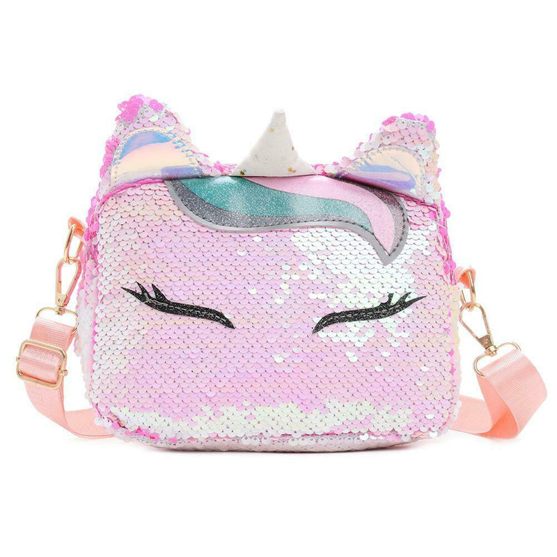 Sequins Animal Shaped Shoulder Handbags Women Crossbody Bags (Light Pink)