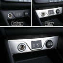 For Hyundai Tucson 2016- Chrome Cigarette Lighter Trim Cover Panel Garnish Bezel
