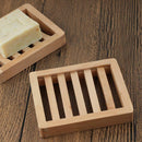 Wood Color Soap Box Wooden Soap Holder Y5F6