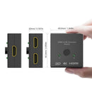 HDMI Switcher 2 Ports Bi-direction Manual Switch 2 x 1/1 x 2 HDMI Hub-HDCP