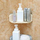 Suction Cup Kitchen Bathroom Corner Storage Rack Organizer Shower Shelf Bei T5M6