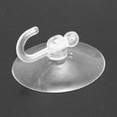 4 Pieces 50mm Diameter House Bathroom PVC Blue Clear Plastic Suction Cup Ho W1Y7