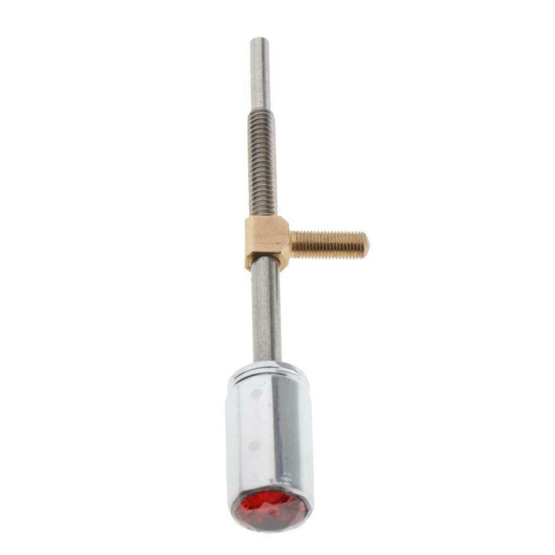 4/4 Violin Bow Ebony Frog Screw Repair Replacement Parts Ruby Inlaid