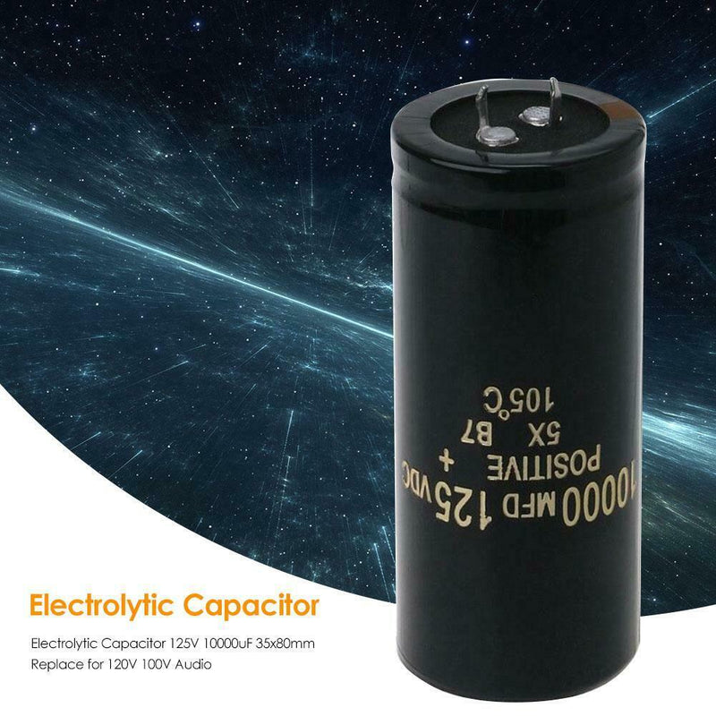 Electrolytic Capacitor 125V 10000uF 35x80mm Replace for 120V 100V Audio A