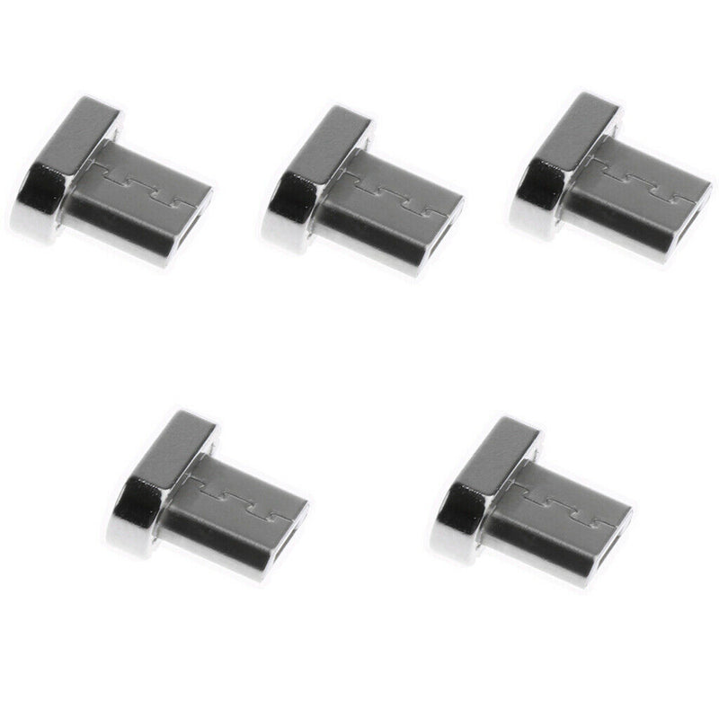 5 Pieces Magnetic Tips Micro USB Adapter Connector Head For Android Phones