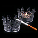 Round Transparent Glass Cigar Accessory Tool Cigar Ashtray Herb Cigar Tray VSE