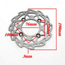 Rear Brake Disc Disk Rotor for Chinese 50cc-160cc Dirt Pit Bike CRF50 SSR