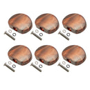 6 Pcs Coffee Guitar Tuning Pegs Keys Button Tuners Machine Heads, Premium