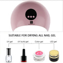 36W Phototherapy Machine Nail Polish Dryer Fast Dry Three-speed Timing Nail OZ