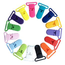10Pcs 10 Colors Pacifier Clips Bulk Plastic Baby Kids Pacifier Holder Dummy Clip