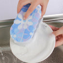 Cleaning Sponge Brush Hangable Printed Pattern Handheld Kitchen Cleaning Too@