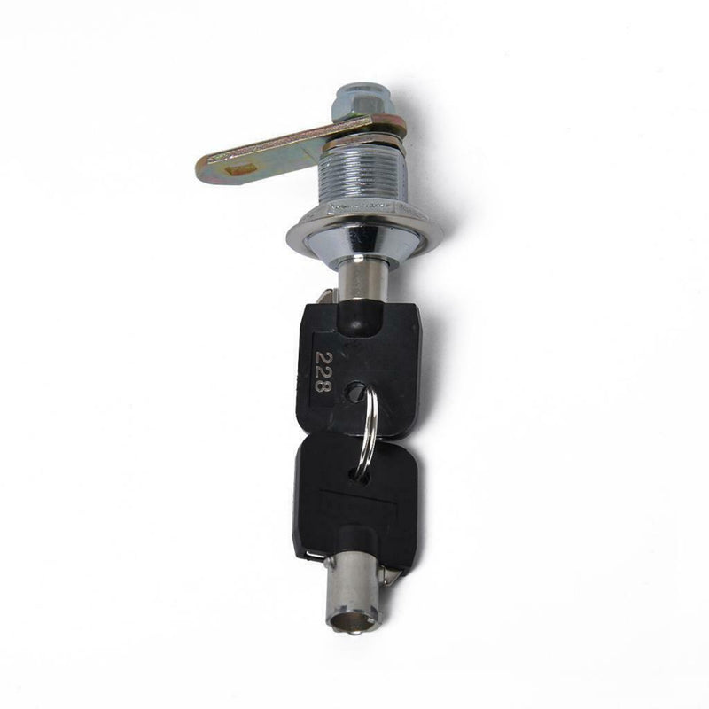 Tubular Cam Lock W/ 1-1/8" Cylinder 2 Key Alike Pull Drawer Cabinet Toolbox