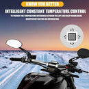 Motorcycle 3in1 Handlebar Electric Hot Heated Grips Handle Voltage USB Charger