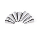 7pcs Leaves Nozzle StainlessSteel Icing Piping Nozzle Pastry Tips Pastry Tools3C