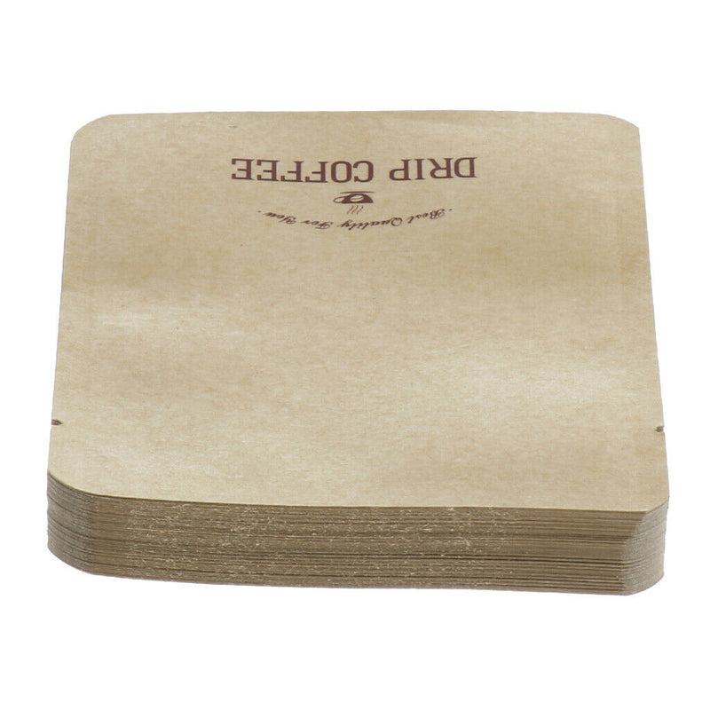 100Pcs Ear-Hanging Coffee Bags and Kraft Paper filter Bags Aluminum Foil Bag