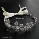 Flower Bridal Headpiece Rhinestone Leaf Wedding Headband Tiara Jewelry Handm ME