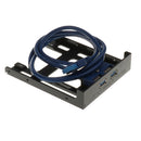 2Port USB3.0 Hub Front Panel 3.5inch To 20pin Adapter Floppy Drive Bay