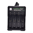 Usb Battery Charger Intelligent 4 Slots Aa Aaa Lithium Rechargeable Fast SmartES