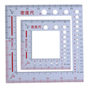 2Pcs Knitting Needle Gauge Size Metric Ruler for DIY Crochet Sewing Embroidery