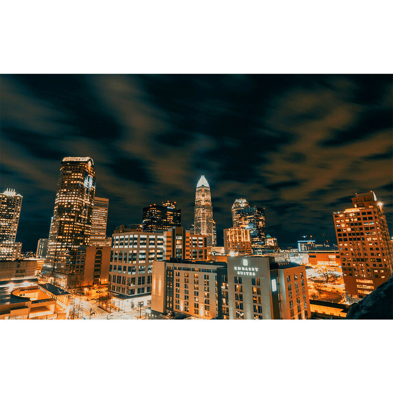 1000 Pieces Lighting City Paper Jigsaw Puzzles Assembling Picture 75 X 50cm